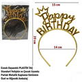 Gold Happy Birthday Crown Headband