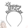 Gold Happy Birthday Crown Headband