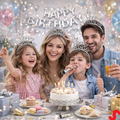 Gold Happy Birthday Crown Headband