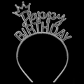 Gold Happy Birthday Crown Headband