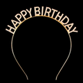 Rhinestone Happy Birthday Hair Crown