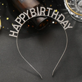 Rhinestone Happy Birthday Hair Crown