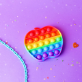 Rainbow Apple Pop It Fidget Toy