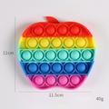 Rainbow Apple Pop It Fidget Toy