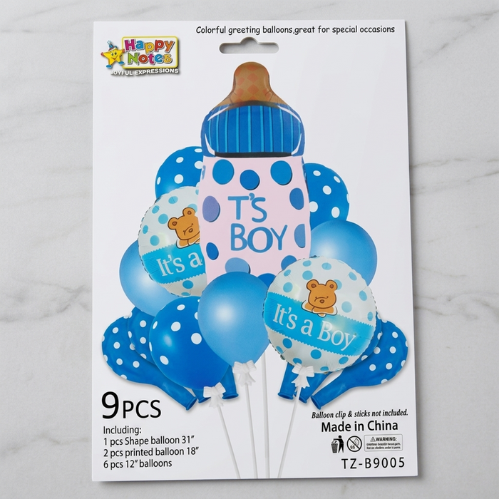 It's a Boy Balloon Bouquet Pack 9pcs