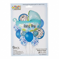 Baby Girl Pram Balloon Bouquet 9pcs