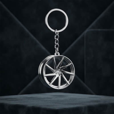 Alloy Wheel Rim Keychain – Car Enthusiast Collectible
