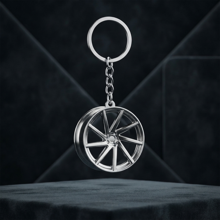 Alloy Wheel Rim Keychain – Car Enthusiast Collectible