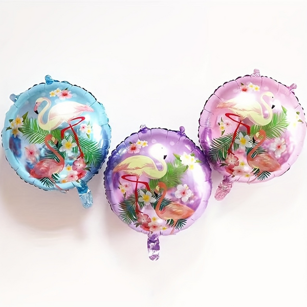 Flamingo Round Foil Balloon