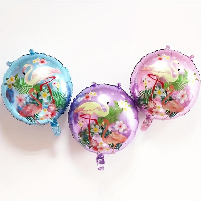 Flamingo Round Foil Balloon