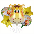 Giraffe Safari Happy Birthday Balloon Set