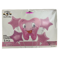 Pink Tooth Star Balloon Bouquet