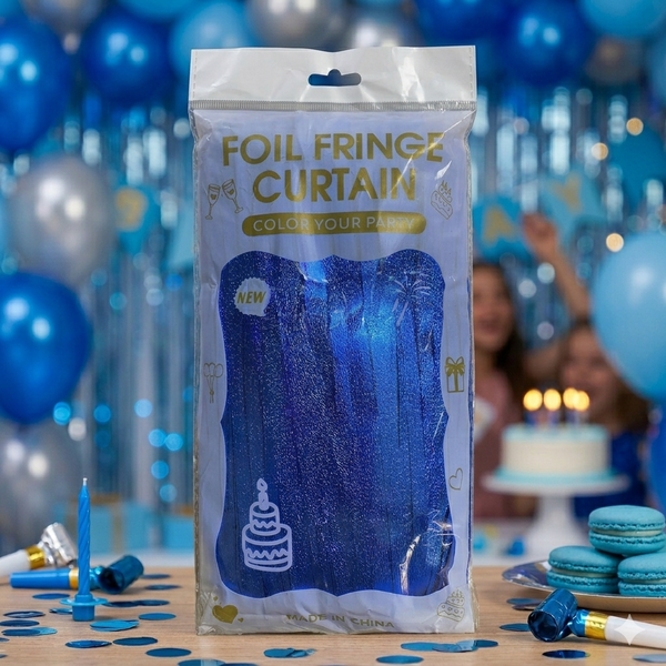 Foil Fringe Curtain Party Backdrop