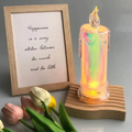 Rainbow Color LED Drip Candles Set of 2