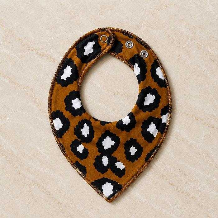 Leopard Print Baby Bib