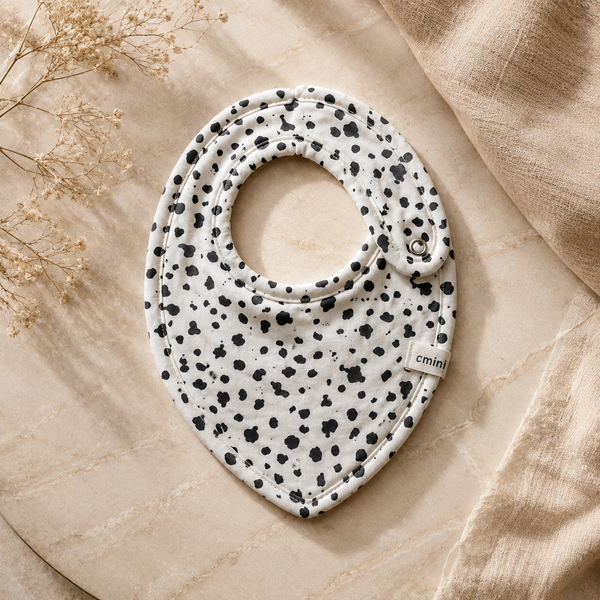 Dalmatian Speckled Baby Bib