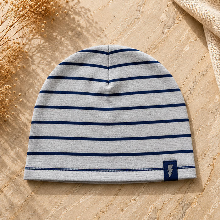 Striped Cotton Baby Cap