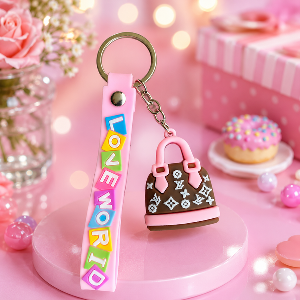 Love World Handbag Keychain