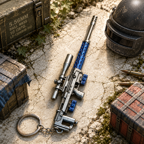 PUBG Sniper Rifle Metal Keychain