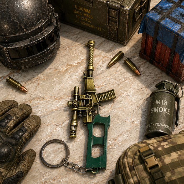 PUBG VSS Sniper Rifle Metal Keychain