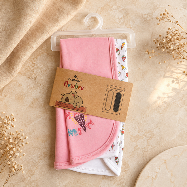 2-Pack Baby Burp Cloth Set