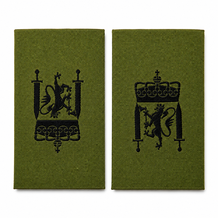 Military Crest Rank Patch Set