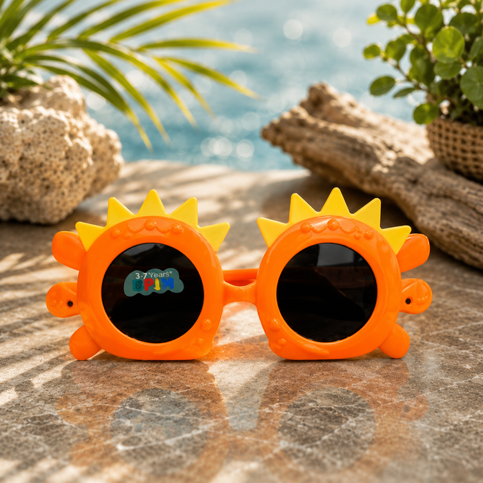 Orange Dino Kids Sunglasses