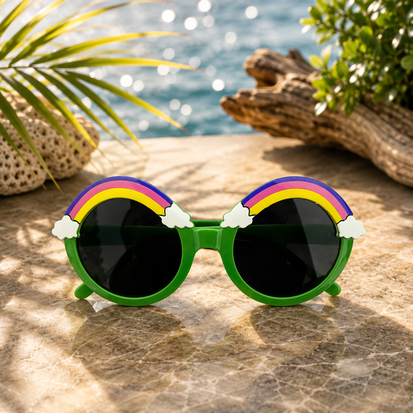 Green Rainbow Kids Sunglasses