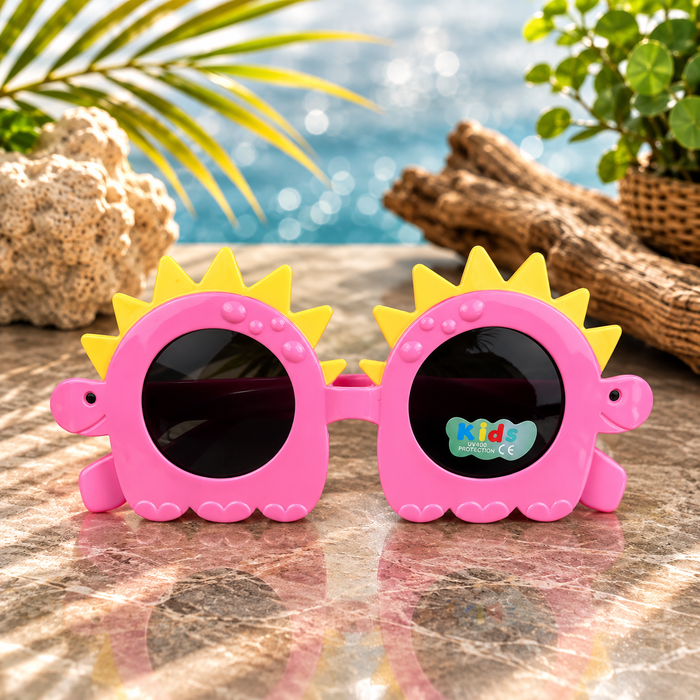 Pink Dino Kids Sunglasses