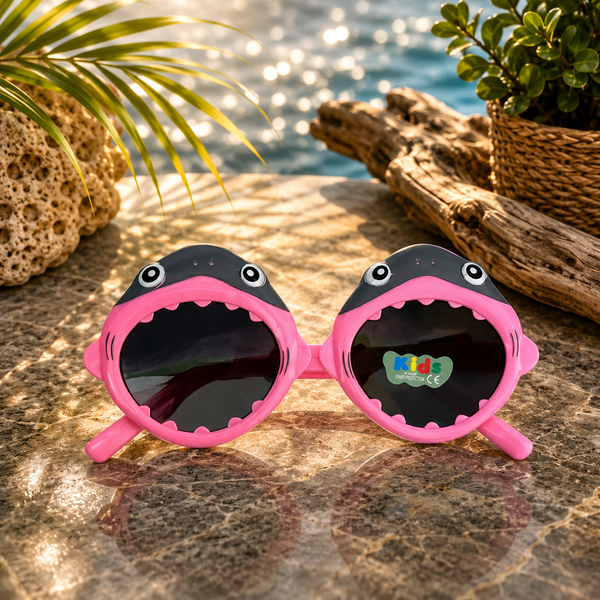 Pink Shark Kids Sunglasses