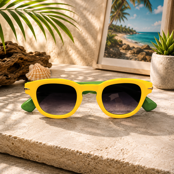 Yellow & Green Classic Kids Sunglasses