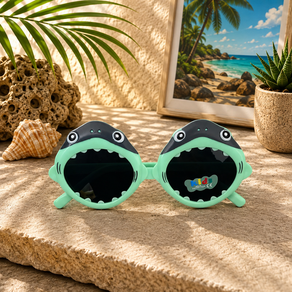 Mint Shark Kids Sunglasses