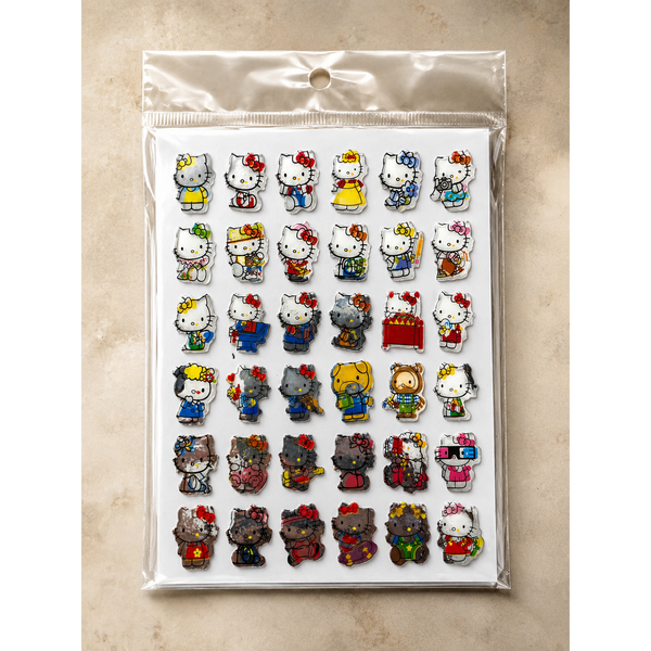 Hello Kitty Mega Glitter Sticker Sheet (5 Pcs)