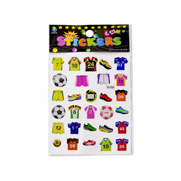 Football Sports Sticker Sheet (5 Pcs)