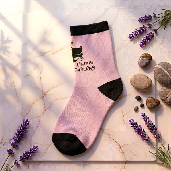 Cute Cat Print Socks