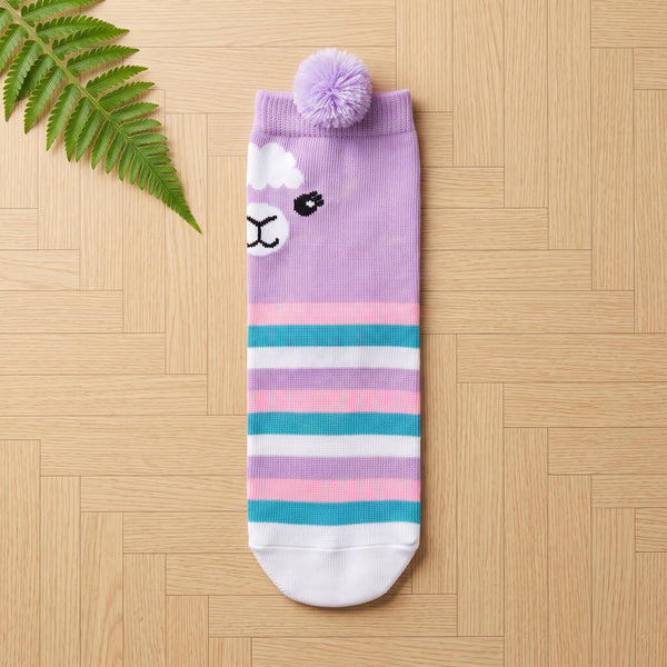 Sheep Face Pom-Pom Socks