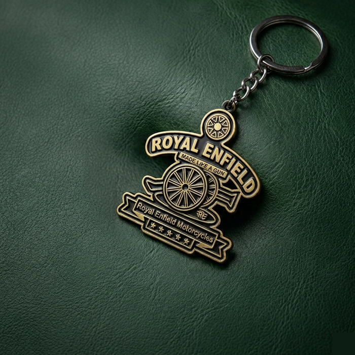 Royal Enfield Motorcycles Metal Keychain