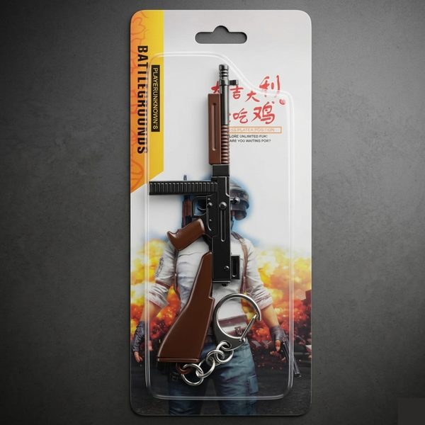 PUBG Battlegrounds Tommy Gun Keychain