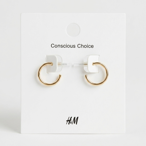 Gold Small Circle Hoop Earrings