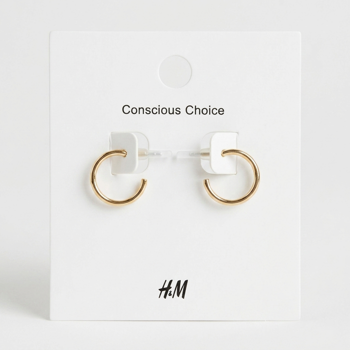 Gold Small Circle Hoop Earrings