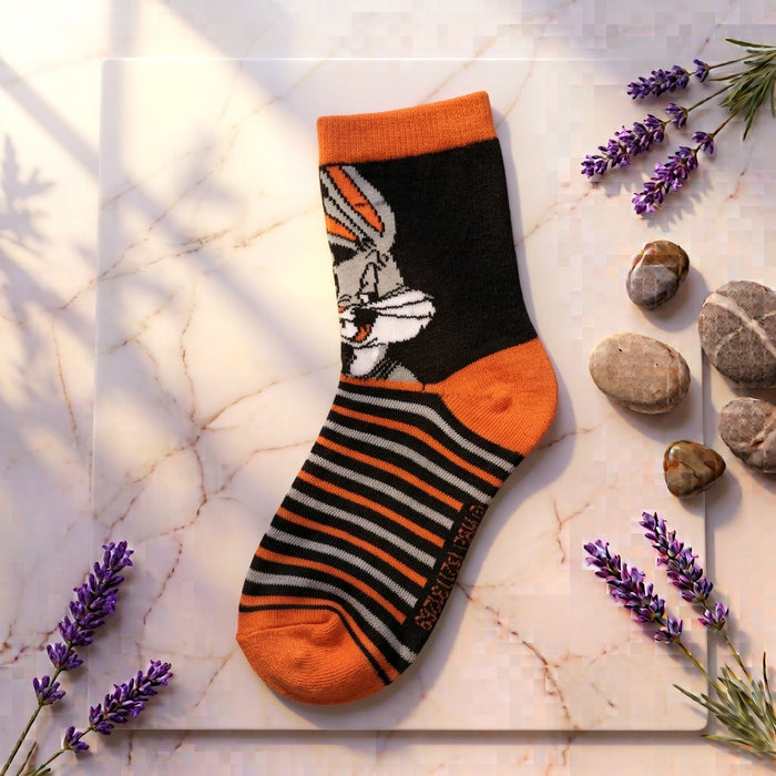 Cartoon Rabbit Striped Socks