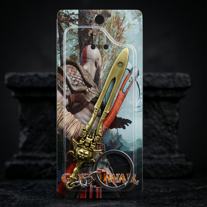 God of War Blade of Olympus Metal Weapon Keychain