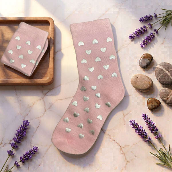 Heart Print Socks