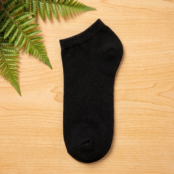Plain Black Ankle Socks