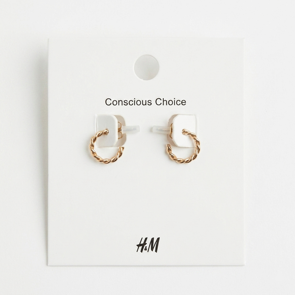Gold Twisted Mini Hoop Earrings