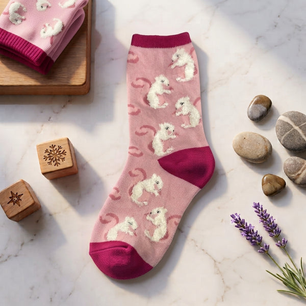 Polar Bear Print Socks