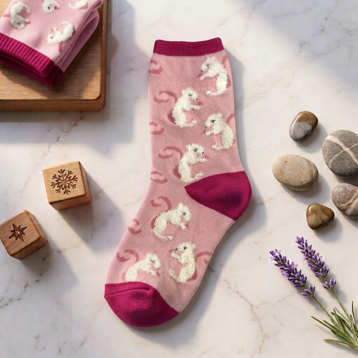 Polar Bear Print Socks