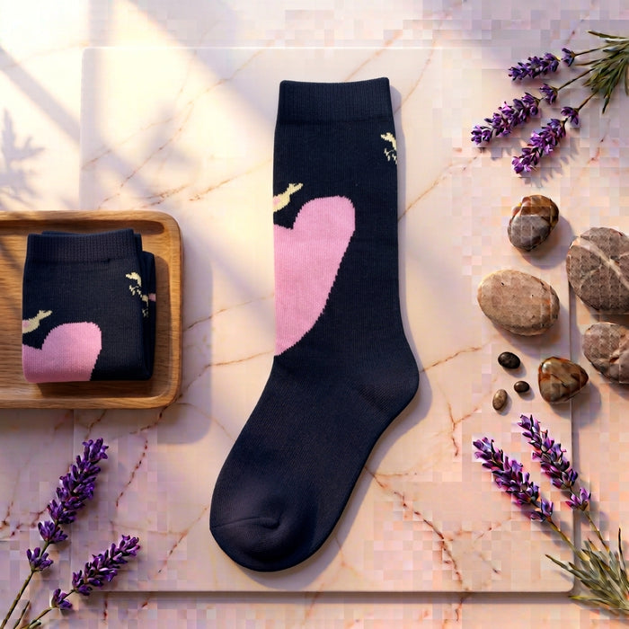Heart Print Socks