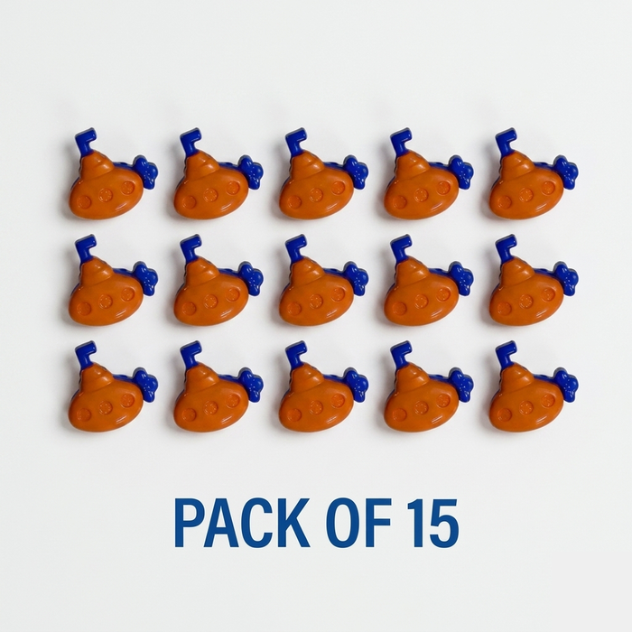 Submarine Shape Buttons Pack of 15