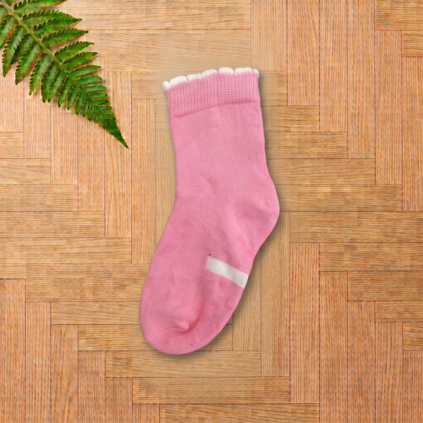 Solid Pink Ankle Socks